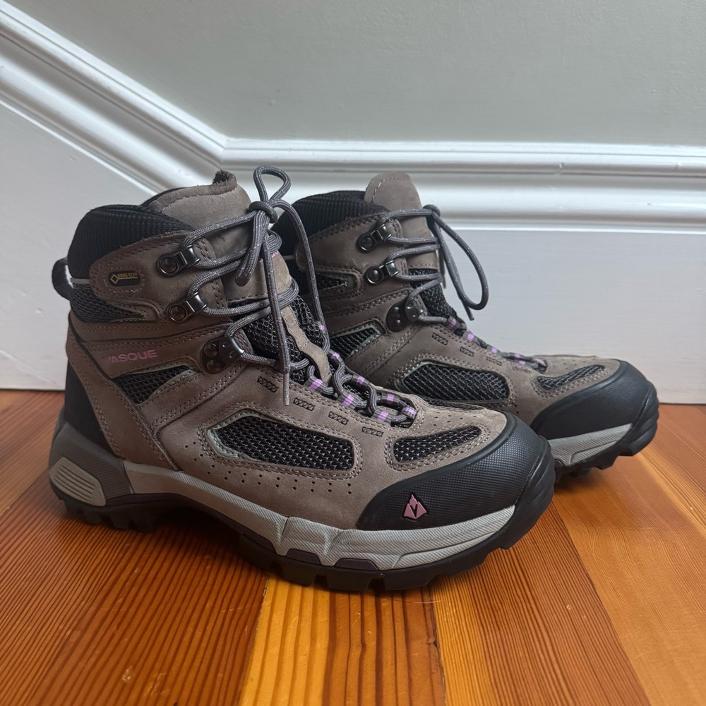 VASQUE Boots Womens 9W Wide Breeze 2.0 GTX Hiking Gore-Tex Nubuck Leather Brown - Picture 3 of 11